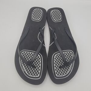 Off-White Black Flip Flops
